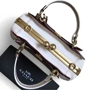 Coach Bags Coach 941 Kisslock Dreamer 21 Mini Bag Crossbody Signature Leather 73936 Poshmark